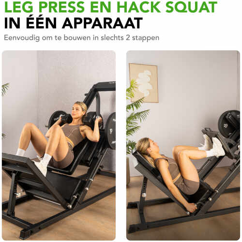 Tunturi LP60 Leg Press & Hack Squat – 4-in-1