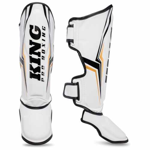 King KPB/SGL Thor Skintex Scheenbeschermers - Wit