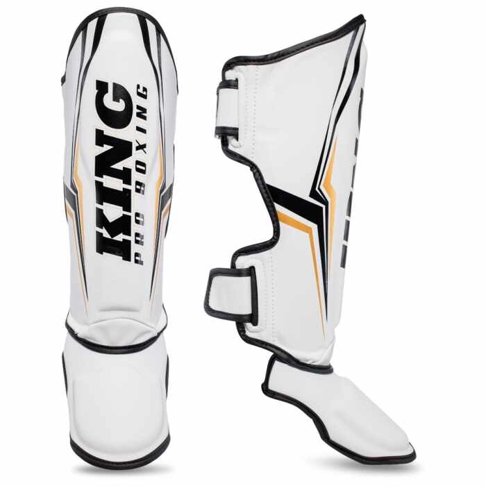 King KPB/SGL Thor Skintex Scheenbeschermers - Wit