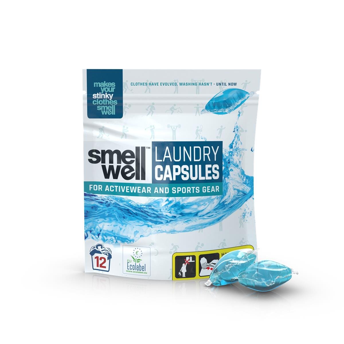 SmellWell Laundry Capsules – Sportwasmiddel tegen Zweetgeur