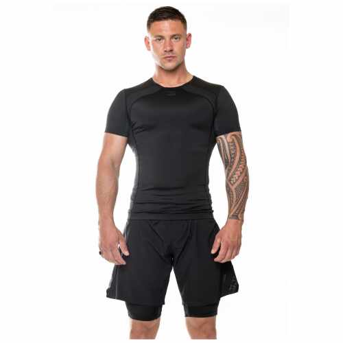Joya Rashguard Korte Mouw - Zwart/Zwart