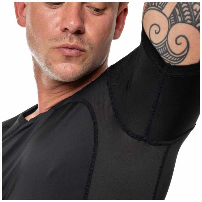 Joya Rashguard Korte Mouw - Zwart/Zwart