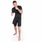 Joya Rashguard Korte Mouw - Zwart/Zwart