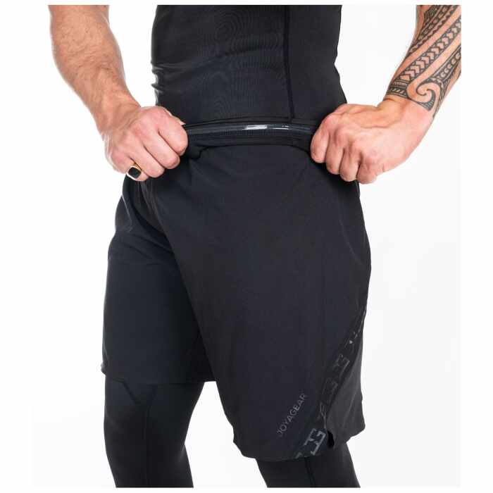 Joya Rashguard Korte Mouw - Zwart/Zwart