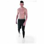 2-1 kort met lange legging - Zwart/Wit
