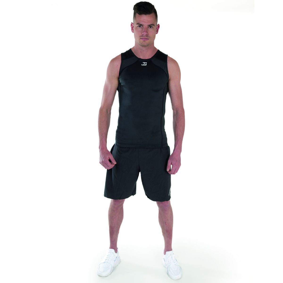 Joya Rashguard Tanktop - Zwart/Wit