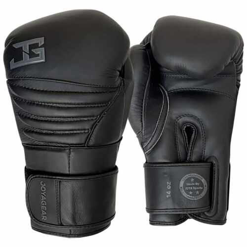 Joya Falcon Bokshandschoenen Leer - Volledig zwart