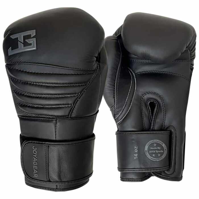 Joya Falcon Bokshandschoenen Leer - Volledig zwart