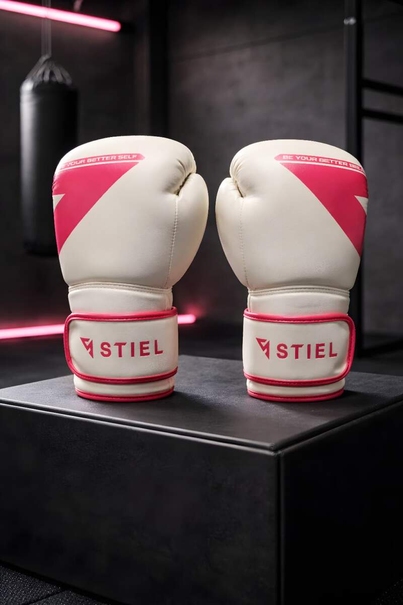 Stiel Metal DX2T Bokshandschoenen - Wit/Roze - jokasport.nl