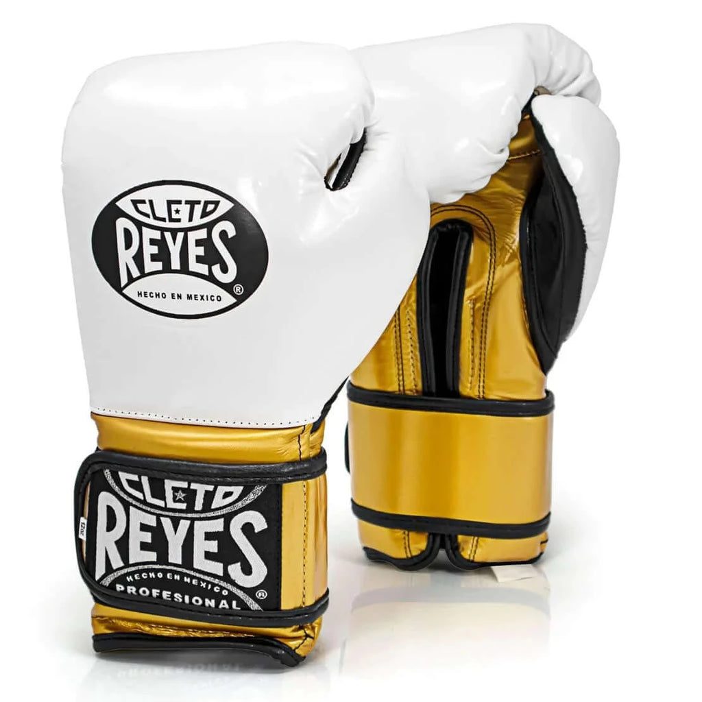 Cleto Reyes Training Gloves – Bokshandschoenen Wit/Goud jokasport.nl