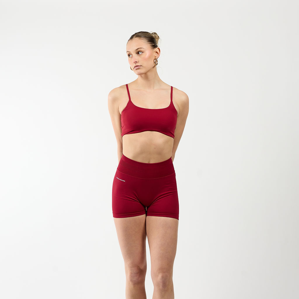 Fittastic Sportswear Scrunch short Bordeuax red