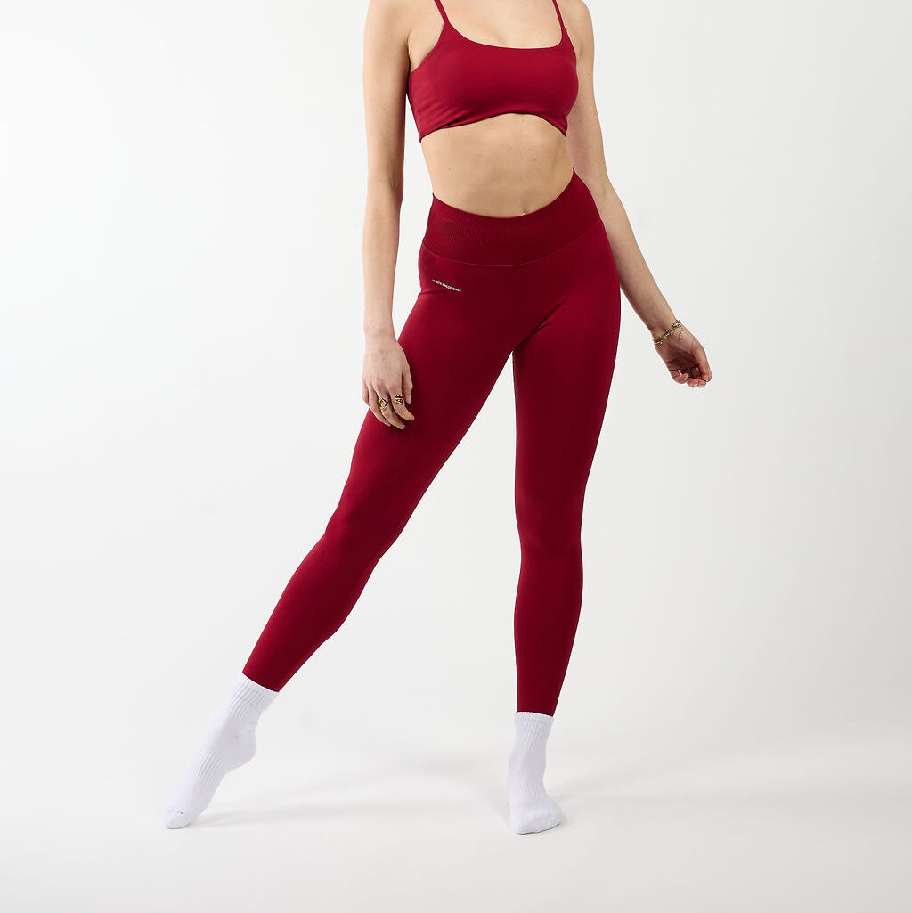 Fittastic Sportswear Scrunch legging Bordeaux red