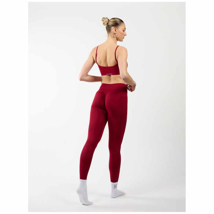 Fittastic Sportswear Scrunch legging Bordeaux red