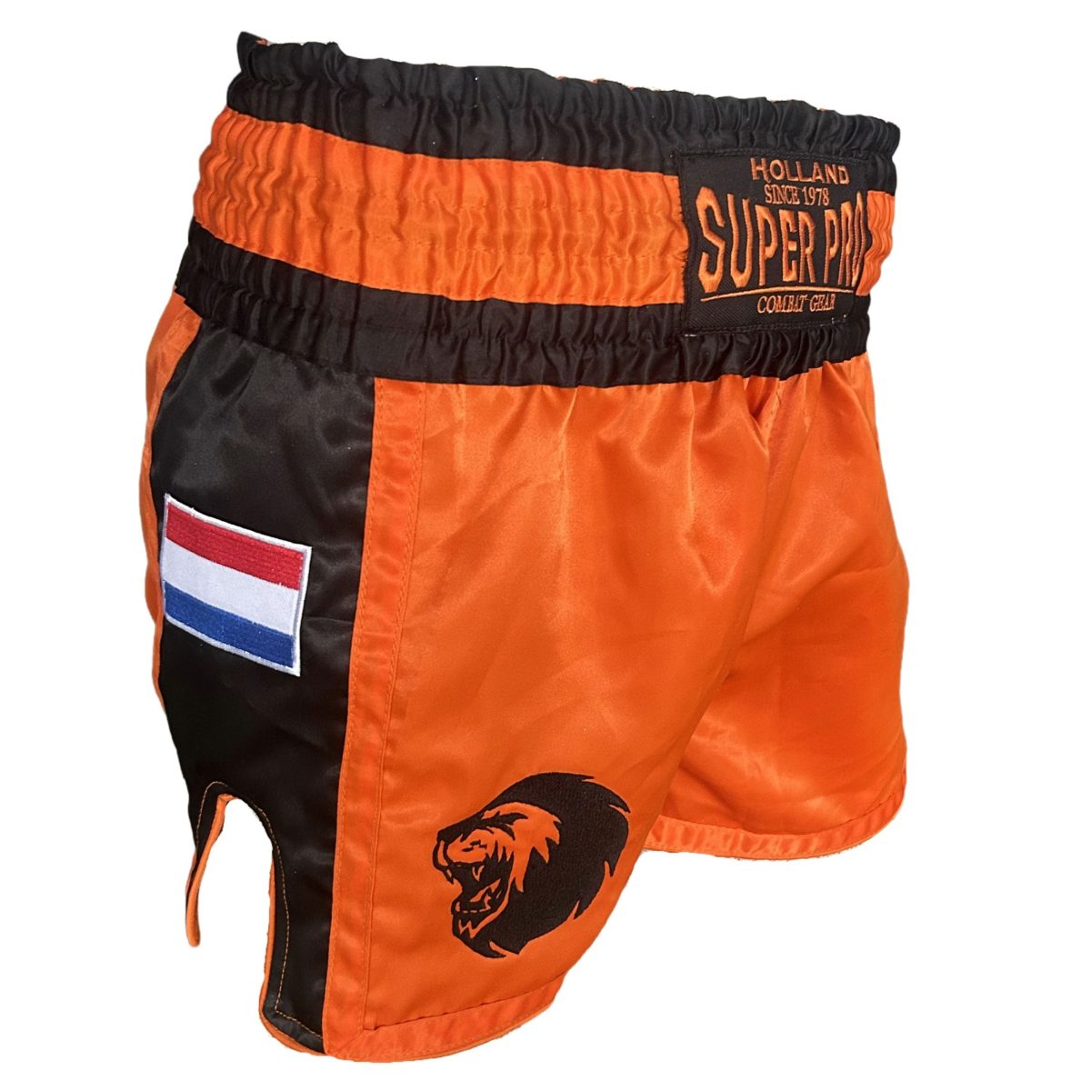 Super Pro Nations Holland Kickboks Broekje Oranje/Zwart